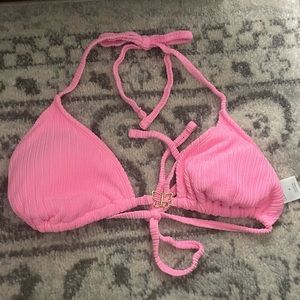 Target (Pink triangle bikini top)